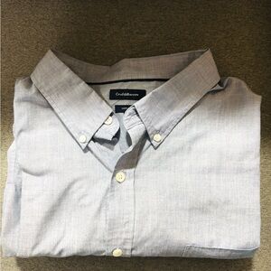 Croft & Barrow Men's Classic Gray Button-Down Shirt